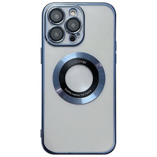 For iPhone 14 Pro Max Magsafe Electroplating TPU Phone Case(Blue)