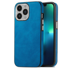 For iPhone 13 Pro Max Skin-Feel Electroplating TPU Shockproof Phone Case(Blue)