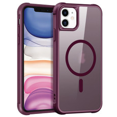 For iPhone 11 MagSafe Magnetic Phone Case(Wine Red)
