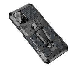 For Xiaomi Redmi K40 Pro+ Armor Warrior Shockproof PC + TPU Protective Case(Gray)