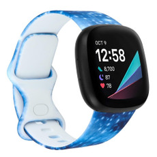 For Fitbit Versa 3 Printing Watch Band, Size: S (D)