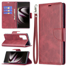 For Samsung Galaxy S22 Ultra 5G Retro Lambskin Texture Pure Color Horizontal Flip Leather Phone Case with Holder & Card Slots & Wallet & Lanyard(Red) For Samsung Galaxy S22 Ultra 5G Retro Lambskin Texture Pure Color Horizontal Flip Leather Phone Case with Holder & Card Slots & Wallet & Lanyard(Red)