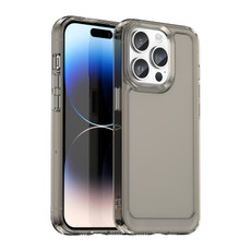 For iPhone 15 Pro Candy Series TPU Phone Case(Transparent Grey)