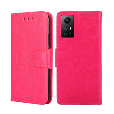 For Xiaomi Redmi Note 12S 4G Crystal Texture Leather Phone Case(Rose Red) For Xiaomi Redmi Note 12S 4G Crystal Texture Leather Phone Case(Rose Red)