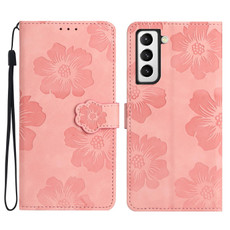 For Samsung Galaxy S22+ 5G Flower Embossing Pattern Leather Phone Case(Pink) For Samsung Galaxy S22+ 5G Flower Embossing Pattern Leather Phone Case(Pink)