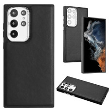 For Samsung Galaxy S22 Ultra 5G Leather Texture Full Coverage Phone Case(Black) For Samsung Galaxy S22 Ultra 5G Leather Texture Full Coverage Phone Case(Black)
