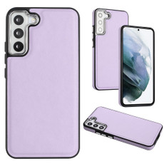 For Samsung Galaxy S22+ 5G Leather Texture Full Coverage Phone Case(Purple)