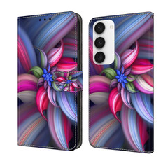 For Samsung Galaxy S23 Crystal 3D Shockproof Protective Leather Phone Case(Colorful Flower) For Samsung Galaxy S23 Crystal 3D Shockproof Protective Leather Phone Case(Colorful Flower)