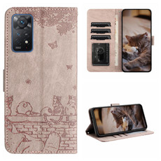 For Xiaomi Redmi Note 11 Pro 4G/5G Global Cat Embossing Pattern Leather Phone Case with Lanyard(Grey) For Xiaomi Redmi Note 11 Pro 4G/5G Global Cat Embossing Pattern Leather Phone Case with Lanyard(Grey)