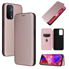 For OPPO A93 5G Carbon Fiber Texture Horizontal Flip TPU + PC + PU Leather Case with Card Slot(Pink) For OPPO A93 5G Carbon Fiber Texture Horizontal Flip TPU + PC + PU Leather Case with Card Slot(Pink)