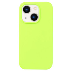 For iPhone 15 Plus Liquid Silicone Phone Case(Brilliant Green)