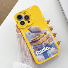 For iPhone 13 Pro Max Liquid Angel Eyes Dopamine TPU Phone Case(CD Player) For iPhone 13 Pro Max Liquid Angel Eyes Dopamine TPU Phone Case(CD Player)
