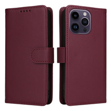For iPhone 14 Pro Max BETOPNICE BN-005 2 in 1 Detachable Imitate Genuine Leather Phone Case(Wine Red) For iPhone 14 Pro Max BETOPNICE BN-005 2 in 1 Detachable Imitate Genuine Leather Phone Case(Wine Red)