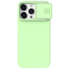 For iPhone 15 Pro NILLKIN CamShield Liquid Silicone Phone Case(Green)