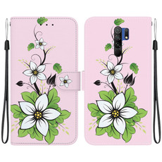 For Xiaomi Redmi 9 / 9 Prime Crystal Texture Colored Drawing Leather Phone Case(Lily)