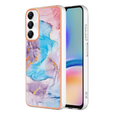 For Samsung Galaxy A05s Electroplating IMD TPU Phone Case(Blue Marble)