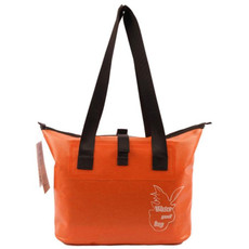 Outdoor Wear-resistant Waterproof Shoulder Bag Dry and Wet Separation Swimming Bag (Orange)