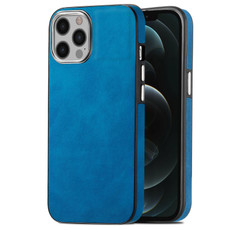 For iPhone 12 Pro Skin-Feel Electroplating TPU Shockproof Phone Case(Blue)