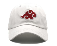 Japanese Anime Naruto Hat Uchiha Family Logo Embroidery Cotton Baseball Caps(White)