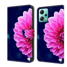For Xiaomi Redmi Note 12 5G Global / Poco X5 Crystal 3D Shockproof Protective Leather Phone Case(Pink Petals) For Xiaomi Redmi Note 12 5G Global / Poco X5 Crystal 3D Shockproof Protective Leather Phone Case(Pink Petals)