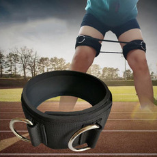 2pcs Leg Explosive Strength Trainer Thigh Training Straps(Black)