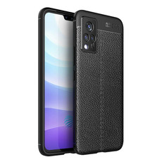 For vivo S9 Litchi Texture TPU Shockproof Case(Black) For vivo S9 Litchi Texture TPU Shockproof Case(Black)