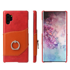 Fierre Shann Oil Wax Texture Genuine Leather Back Cover Case with 360 Degree Rotation Holder & Card Slot for Galaxy Note 10+(Red) Fierre Shann Oil Wax Texture Genuine Leather Back Cover Case with 360 Degree Rotation Holder & Card Slot for Galaxy Note 10+(Red)