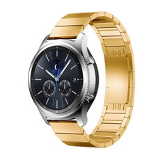 22mm For Huawei Watch 3, 3PRo, GT2, GT 2e, GT 2 Pro, GT Watch One-bead Steel Original Buckle Watch Band(Gold)