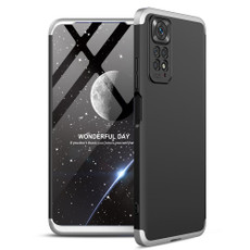 For Xiaomi Redmi Note 11S / 11 Global Version GKK Three Stage Splicing PC Phone Case(Black Silver) For Xiaomi Redmi Note 11S / 11 Global Version GKK Three Stage Splicing PC Phone Case(Black Silver)