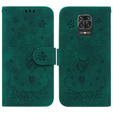 For Xiaomi Redmi Note 9 Pro / 9S / 9 Pro Max Butterfly Rose Embossed Leather Phone Case(Green) For Xiaomi Redmi Note 9 Pro / 9S / 9 Pro Max Butterfly Rose Embossed Leather Phone Case(Green)