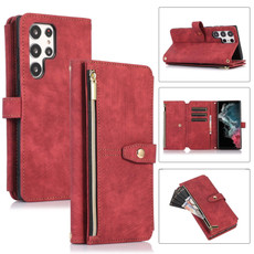 For Samsung Galaxy S22 Ultra 5G Dream 9-Card Wallet Zipper Bag Leather Phone Case(Red) For Samsung Galaxy S22 Ultra 5G Dream 9-Card Wallet Zipper Bag Leather Phone Case(Red)