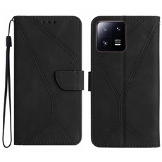 For Xiaomi 13 Stitching Embossed Leather Phone Case(Black)