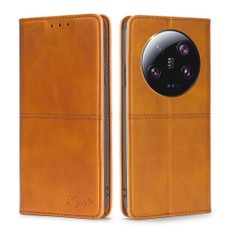 For Xiaomi 13 Ultra 5G Cow Texture Magnetic Leather Phone Case(Light Brown) For Xiaomi 13 Ultra 5G Cow Texture Magnetic Leather Phone Case(Light Brown)