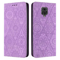 For Redmi Note 9 Pro Ethnic Embossed Adsorption Leather Phone Case(Purple) For Redmi Note 9 Pro Ethnic Embossed Adsorption Leather Phone Case(Purple)