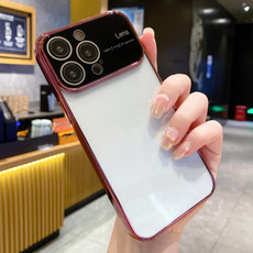 For iPhone 12 Pro Max Electroplating TPU Phone Case(Red)