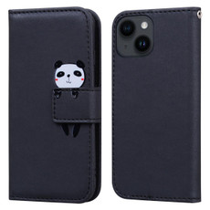 For iPhone 13 mini Cartoon Buckle Horizontal Flip Leather Phone Case(Black)