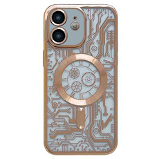 For iPhone 11 Electroplated Circuit Board Pattern MagSafe Phone Case(Gold) For iPhone 11 Electroplated Circuit Board Pattern MagSafe Phone Case(Gold)