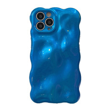 For iPhone 12 Pro Max Wave Bubbles TPU Phone Case(Blue) For iPhone 12 Pro Max Wave Bubbles TPU Phone Case(Blue)