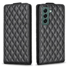 For Samsung Galaxy S22 5G Diamond Lattice Vertical Flip Leather Phone Case(Black) For Samsung Galaxy S22 5G Diamond Lattice Vertical Flip Leather Phone Case(Black)