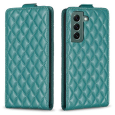 For Samsung Galaxy S22 5G Diamond Lattice Vertical Flip Leather Phone Case(Green) For Samsung Galaxy S22 5G Diamond Lattice Vertical Flip Leather Phone Case(Green)