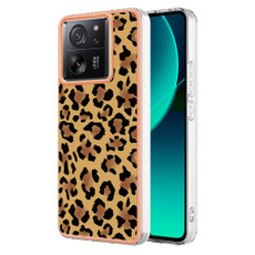 For Xiaomi 13T/13T Pro Electroplating Marble Dual-side IMD Phone Case(Leopard Print) For Xiaomi 13T/13T Pro Electroplating Marble Dual-side IMD Phone Case(Leopard Print)