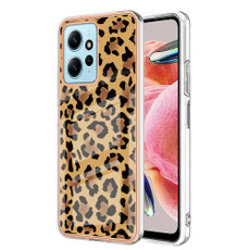 For Xiaomi Redmi Note 12 4G Electroplating Marble Dual-side IMD Phone Case(Leopard Print) For Xiaomi Redmi Note 12 4G Electroplating Marble Dual-side IMD Phone Case(Leopard Print)