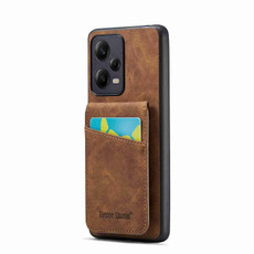 For Xiaomi Redmi Note 12 Pro 5G Global Fierre Shann Crazy Horse Card Holder Back Cover PU Phone Case(Brown) For Xiaomi Redmi Note 12 Pro 5G Global Fierre Shann Crazy Horse Card Holder Back Cover PU Phone Case(Brown)