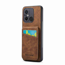 For Xiaomi Redmi 12C / 11A Fierre Shann Crazy Horse Card Holder Back Cover PU Phone Case(Brown) For Xiaomi Redmi 12C / 11A Fierre Shann Crazy Horse Card Holder Back Cover PU Phone Case(Brown)