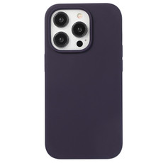 For iPhone 12 Pro Max Liquid Silicone Phone Case(Berry Purple)