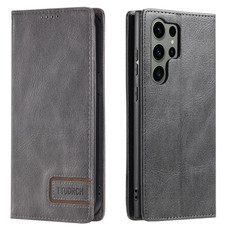For Samsung Galaxy S23 Ultra 5G TTUDRCH RFID Retro Texture Magnetic Leather Phone Case(Grey) For Samsung Galaxy S23 Ultra 5G TTUDRCH RFID Retro Texture Magnetic Leather Phone Case(Grey)
