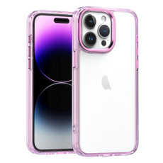For iPhone 15 Pro High Translucency Acrylic Phone Case(Pink) For iPhone 15 Pro High Translucency Acrylic Phone Case(Pink)