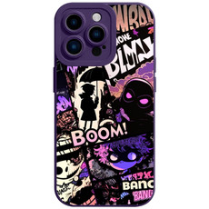 For iPhone 13 Pro Liquid Angel Eyes Bumbershoot TPU Phone Case(Purple)