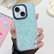 For iPhone 15 Plus Noctilucent Light Drip Glue Shockproof Phone Case(Green)