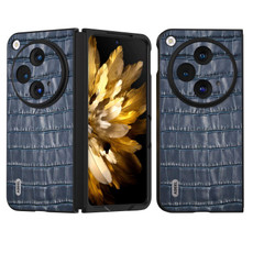 For OPPO Find N3 / OnePlus Open ABEEL Crocodile Texture Genuine Leather Phone Case(Blue)